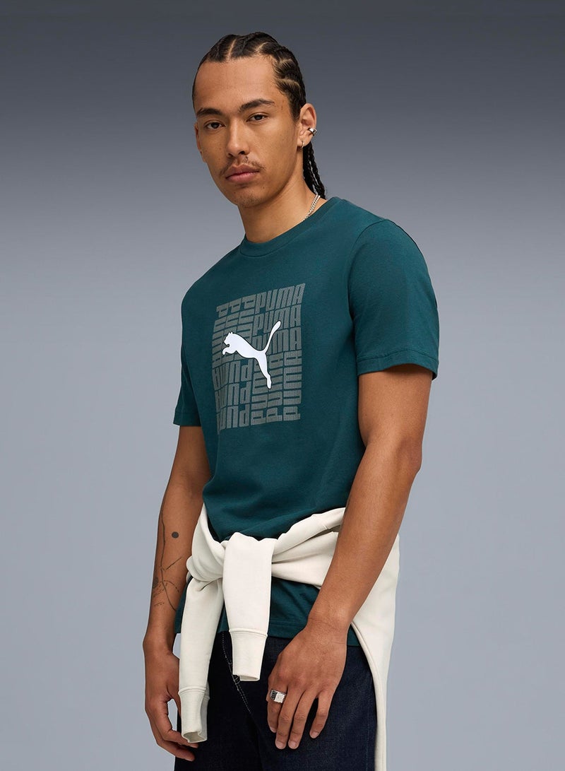 بوما تيشيرت رجالي بطبعة جرافيك - Image 1